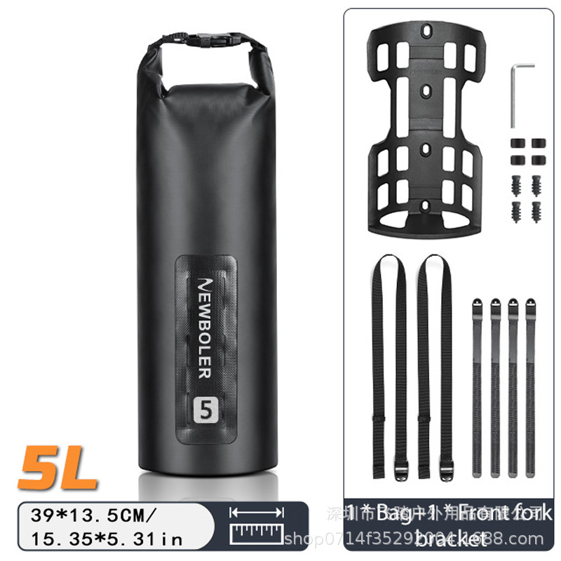 NEWBOLER portátil multifuncional bicicleta tenedor bolsa 3L7L impermeable montaña carretera marco bolsa cross-country de larga distancia