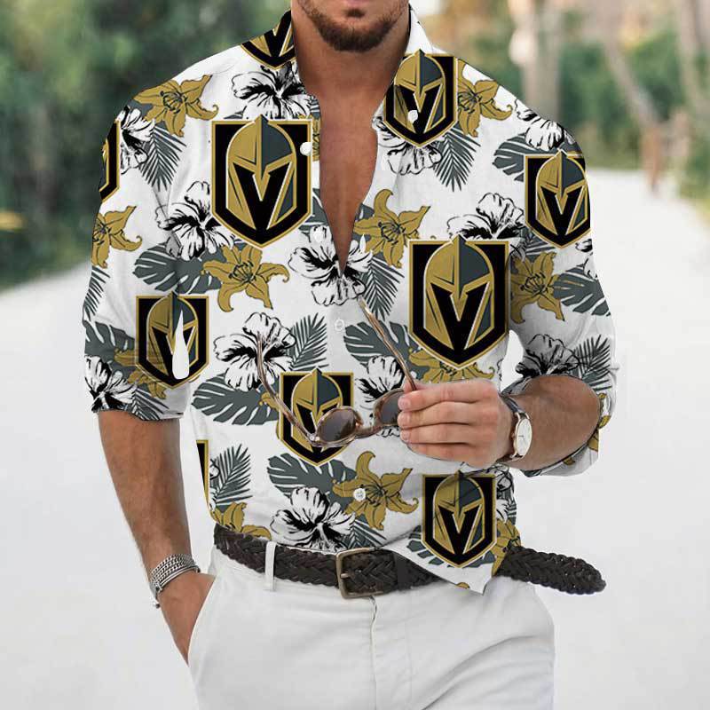 Transfronterizo 2025 primavera y otoño nuevo estilo de los hombres europeos y americanos más el tamaño de la camisa con estampado de plantas de rosas de manga larga