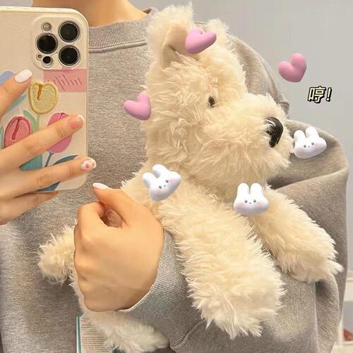 New West Highland Plush Toy Dog Doll Simulation Puppy Small Doll Rag Doll Girl Birthday Gift Female