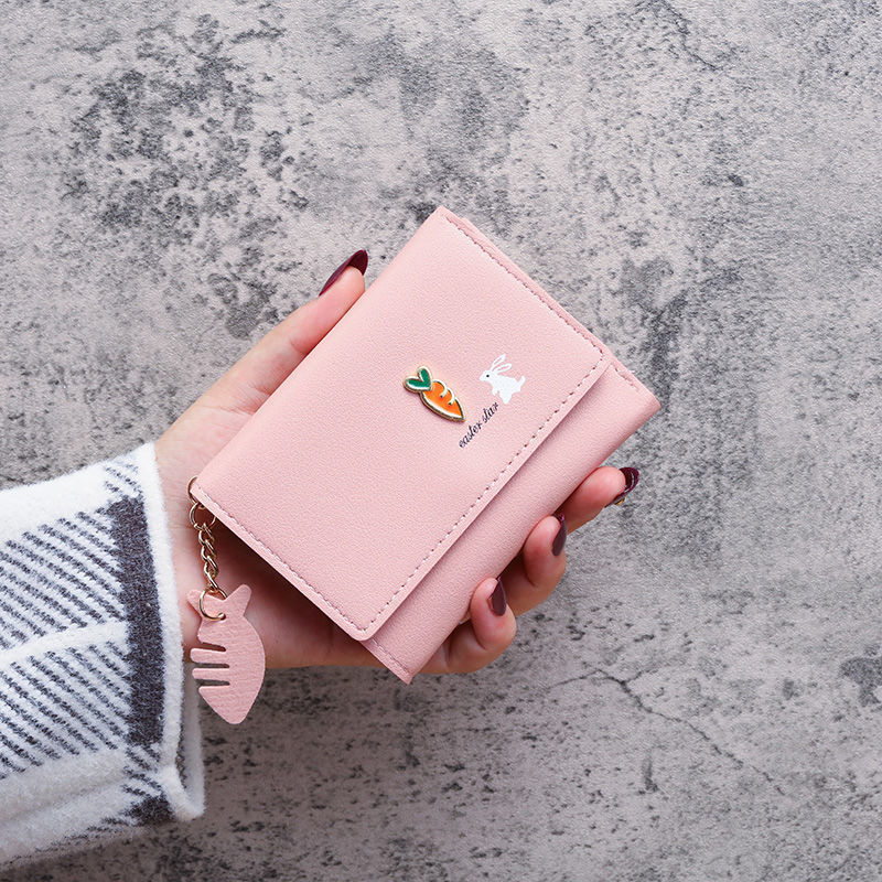 New Style Wallet for Female Students, Sweet and Cute 70% off Mini Fashion Card Holder, Multifunctional Wallet, Cute and Short Style