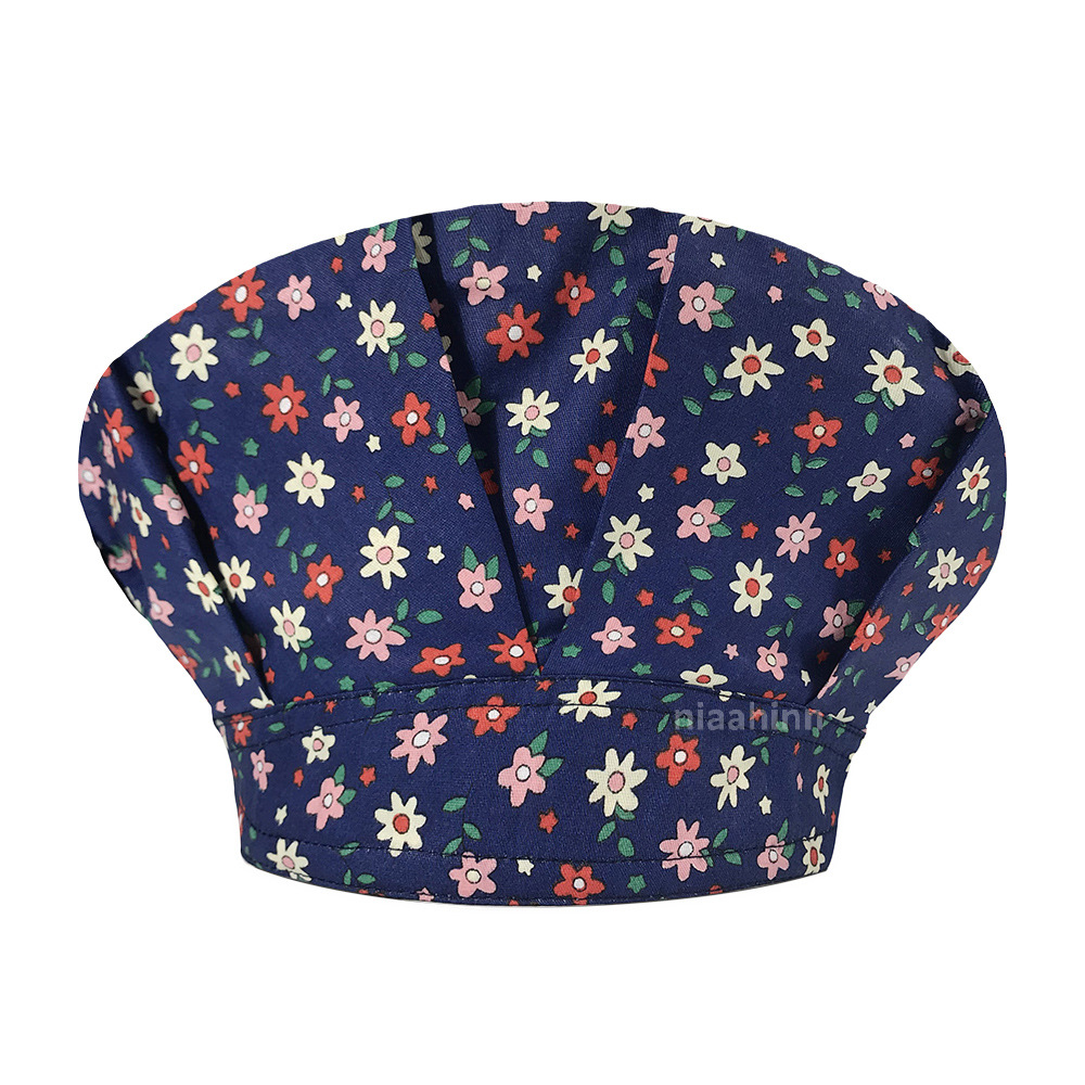 Tapa de operación directa de fábrica impresión femenina pequeño animal lindo sombrero de enfermera algodón salón de belleza odontología oral sombrero