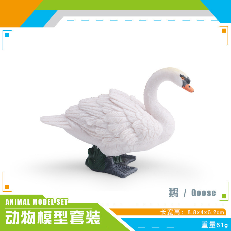 Simulación transfronteriza verruga nariz cisne cisne negro pollos de gallina granja de pollo de corral modelo de decoración ornamentos estáticos