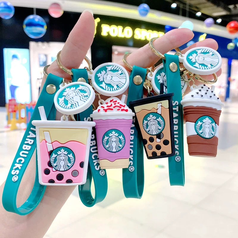 Звездныйbucks, креативная чашка для чая, милый брелок, автомобильные ключи, подвеска, цепочка
