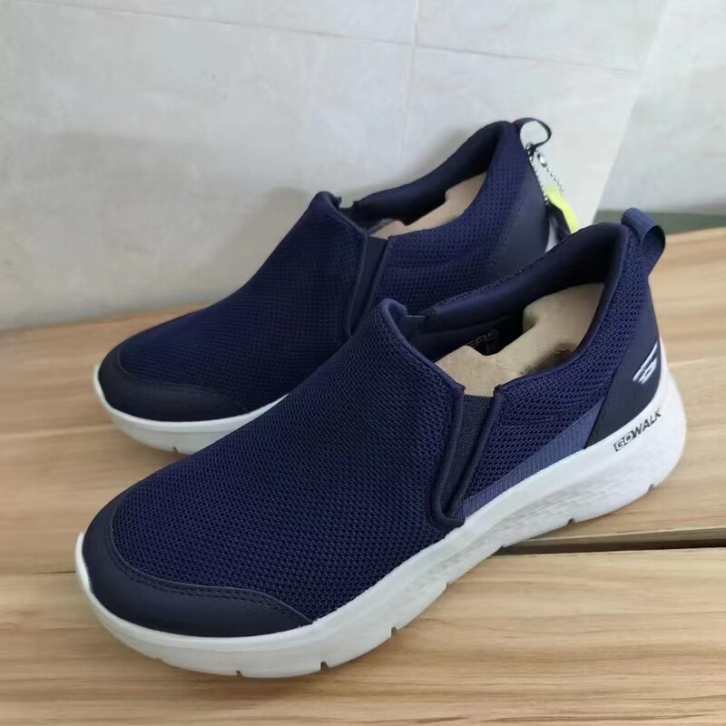 Skq Slip-On Men's Shoes, Mesh Breathable Walking Shoes, Lightweight Soft-Soled Sports Casual Shoes, Non-Slip Skq Slip-On Men's Shoes, Mesh Breathable Walking Shoes, Lightweight Soft-Soled Sports Casual Shoes, Non-Slip