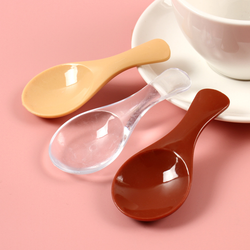 ABS simulación cuchara modelo DIY divertido hecho a mano comida y juego vajilla muñeca casa comida decoración simulación cuchara juguete