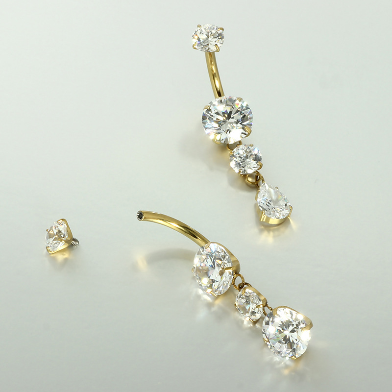 Labret piercing jewelry detail image