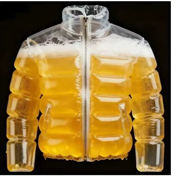 Transparent Beer-Filled Jacket for Pools Beer Jacket Transparent Beer Jacket