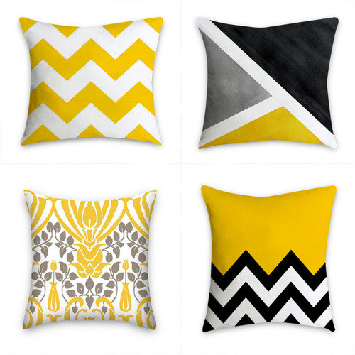 Pineapple leaf yellow geometric throw pillow cushion car seat cushion sofa throw pillow Nordic