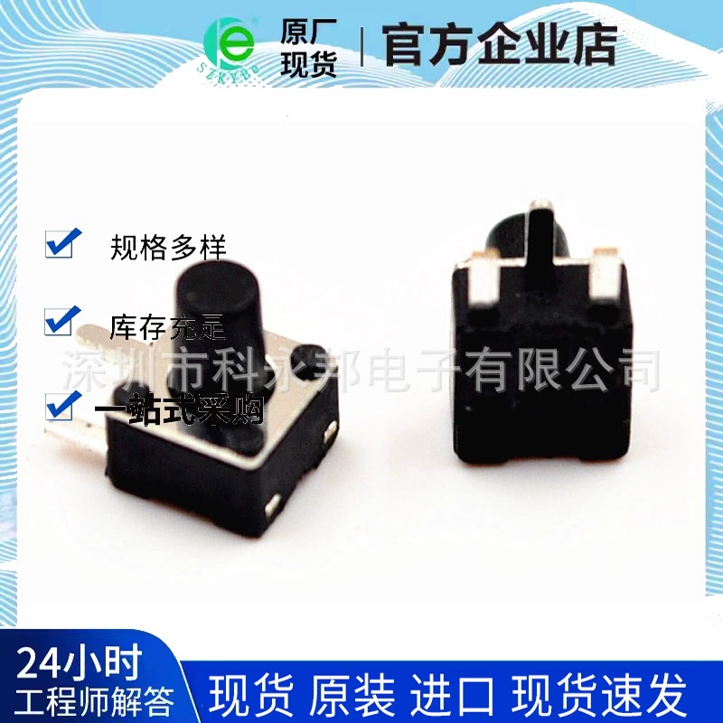 Боковая кнопка вставки сенсорный переключатель 2 ноги 6x6x10mm 6*6*10mm