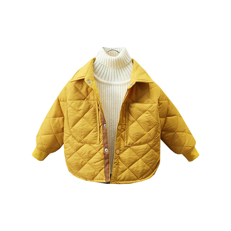 Chaqueta acolchada de algodón para niños, chaqueta acolchada de algodón ligera para temporada de invierno, estilo extranjero, para bebés_voghion.com