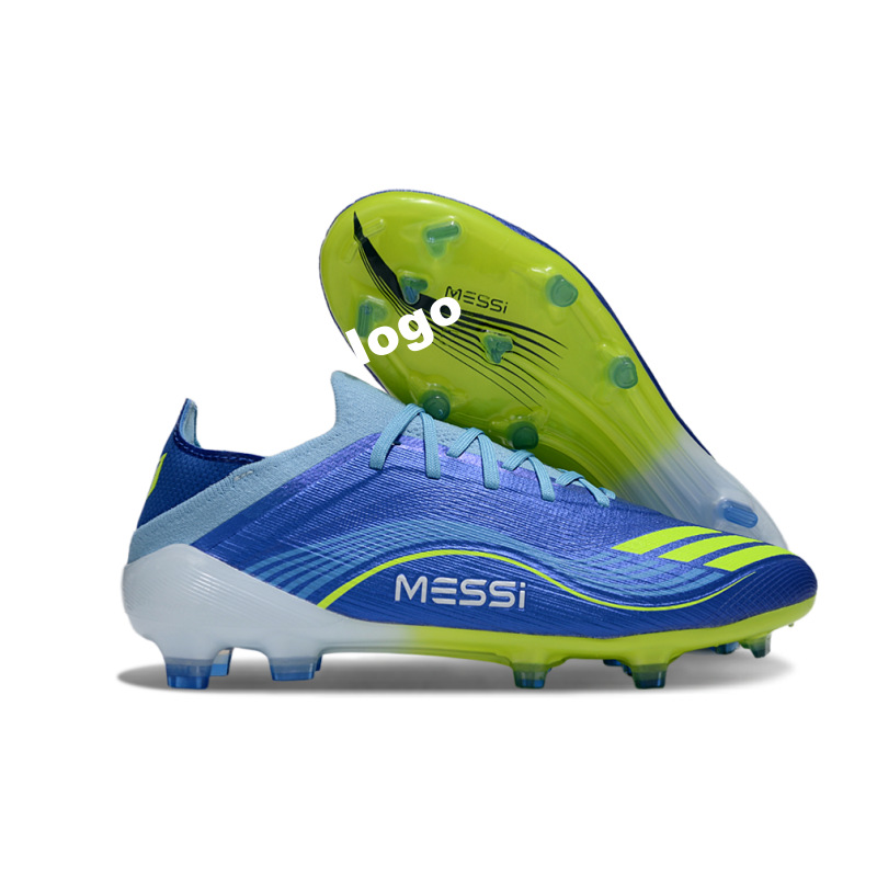 Fábrica de comercio exterior transfronterizo F50 zapatos de fútbol FG rosa con cordón de entrenamiento zapatos de fútbol para hombres hierba natural