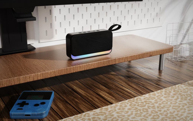 クロスボーダー25 Bluetoothスピーカー ワイヤレスサブウーファー カード対応 ポータブル ハンドヘルド リズムライト ギフトスピーカー Bluetooth5.3|undefined