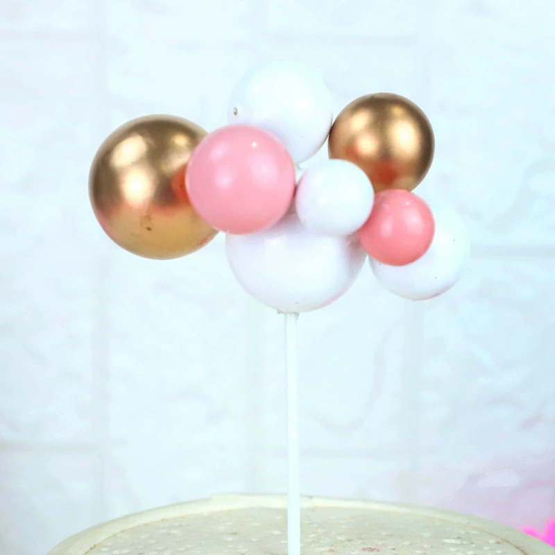 Cake topper resin (Sara) with golden ball cloud and princess fairy figures, hand‑made, 0.098 kg
