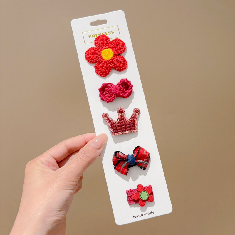 Bebé clip de pelo bolsa de tela tocado lindo niños horquilla bebé no duele horquilla de pelo princesa rota horquilla accesorios para el cabello