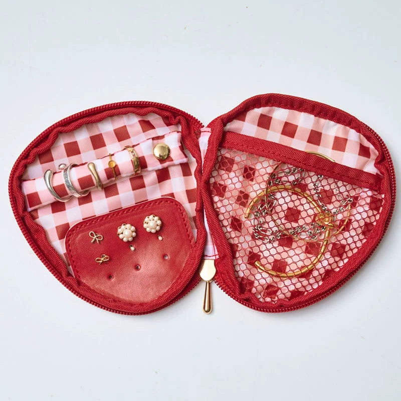 Красная клубника, милый косметичка, помада, система хранения, organizer bag, (Physicals)