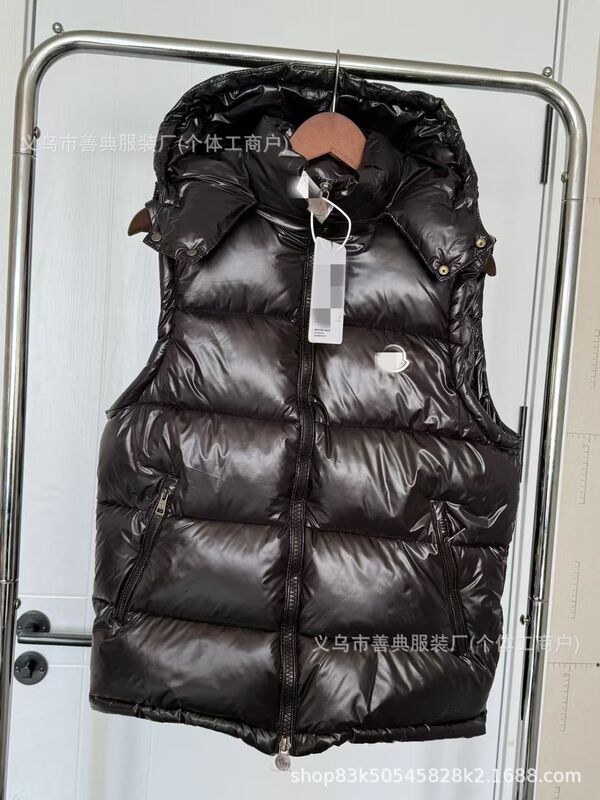 同款白鸭羽绒服舒适保暖防寒连帽外套无袖跨境男女士背心蒙家马甲|undefined