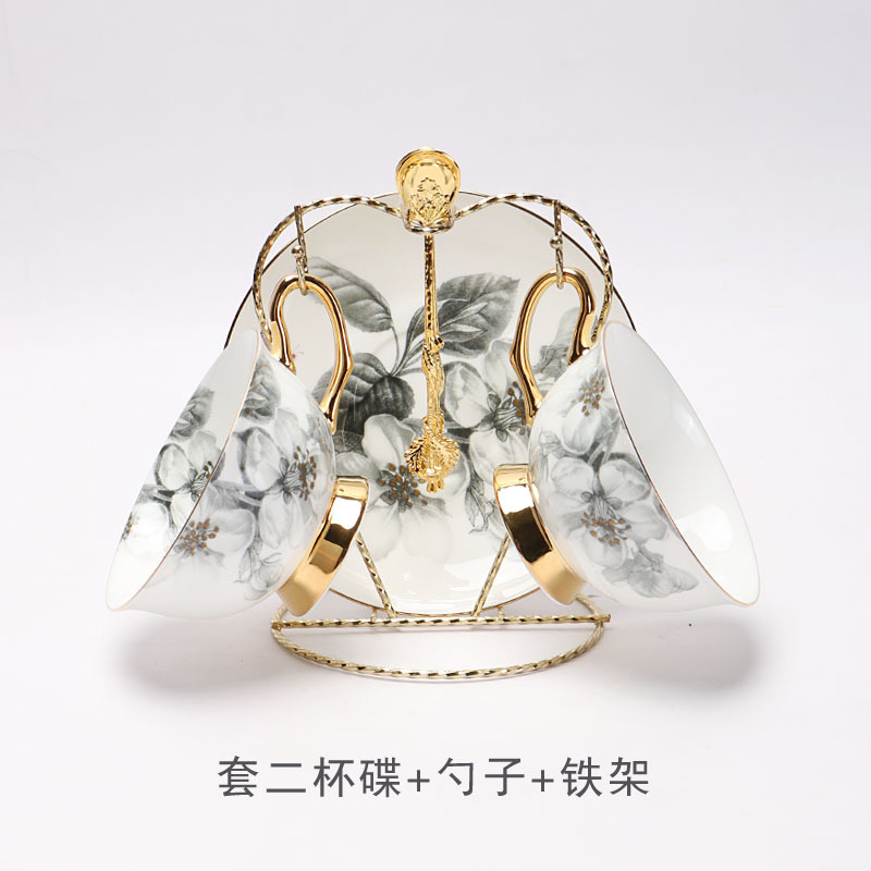 Nórdico ins simple Hueso fresco China taza de café y platillo traje lujo luz tarde juego té novias regalo