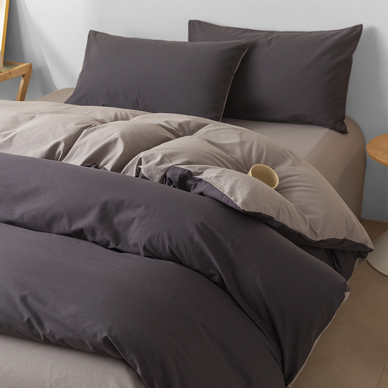 Cama de cuatro piezas de algodón 2025, nueva sábanas de lujo ligera y de alta calidad, colcha de cama de tres piezas, cama de gazo