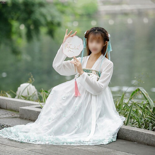 Improved Hanfu girls' clothing set parent-child Hanfu summer clothes mother-daughter mother-child Chinese style costumes available on Amazon