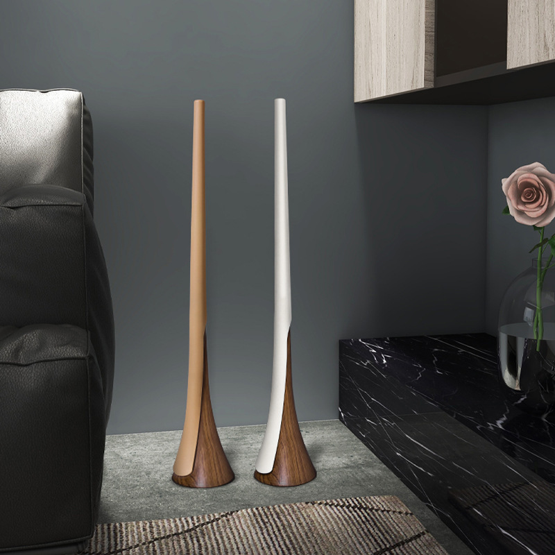 Scandinavian Wood Grain Style Self-Standing Shoehorn Extra Long Shoe Handle Shoe Picker Special Shoe Wearer for the Elderly and Pregnant Women