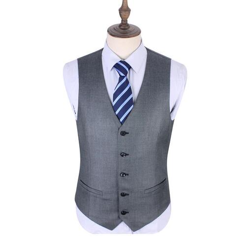 Suit vest, men's suit vest, men's slim fit billiard logo embroidery best man's group clothing plus size vest
