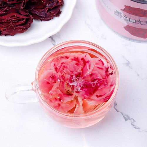 Rose tea, golden chrysanthemum, honeysuckle, barley tea, longan flesh, lotus seed core, canned combination herbal tea wholesale