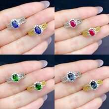 �¿�s925���y�Ƕ̹ɣʯ�t��ʯ���{��͸�xʯ�Ȳʌ���ָ�ٽz�U�տ�