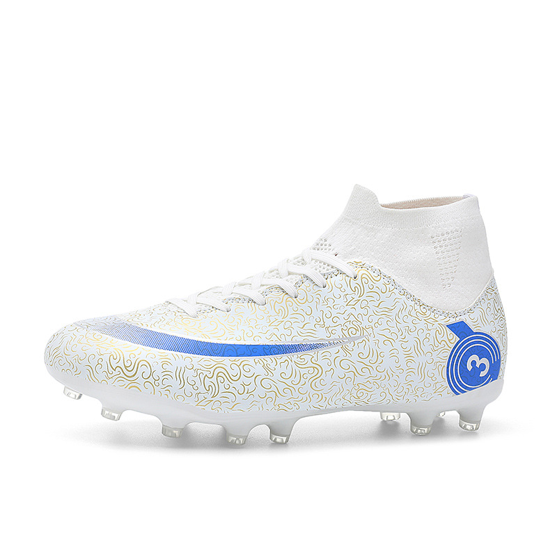 Nuevos zapatos de fútbol transfronterizos para niños y adolescentes hombres y mujeres fabricantes de clavos largos ventas directas de zapatos de fútbol