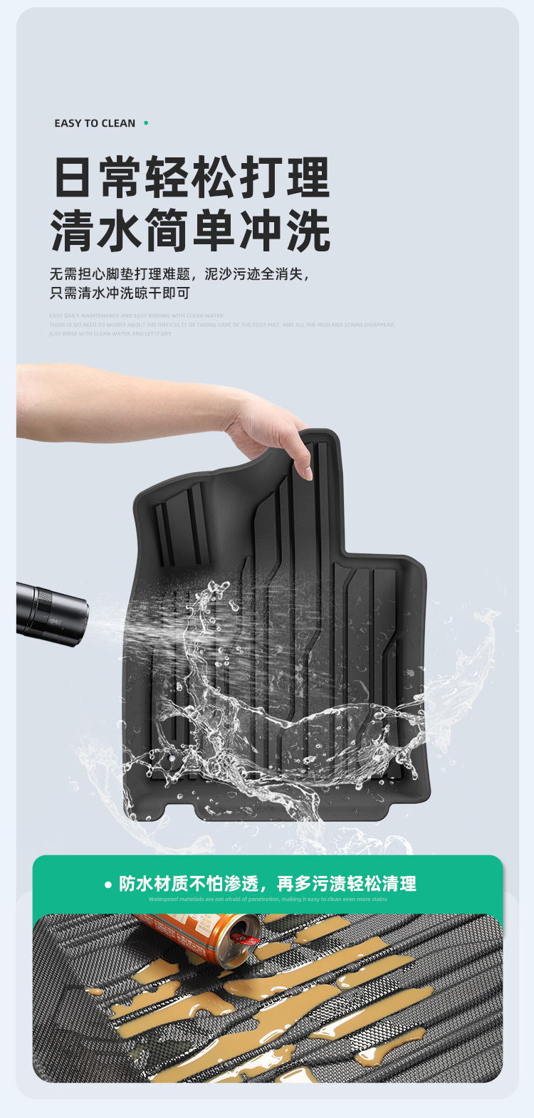Suitable for 25-26 Models of Lynk & Co 10 Em-P Car Floor Mats, Dirt-Resistant, Special-Purpose Tpe Floor Mats and Trunk Mats