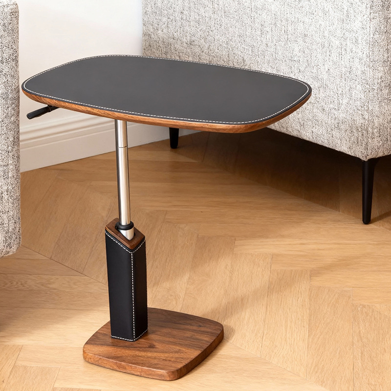 Esquina de la sala de estar capaz de elevar y bajar giratoriamente fijo sofá mesa de té mesa de cama de oficina móvil mesa de computadora de presión de aire pequeño lado mesa