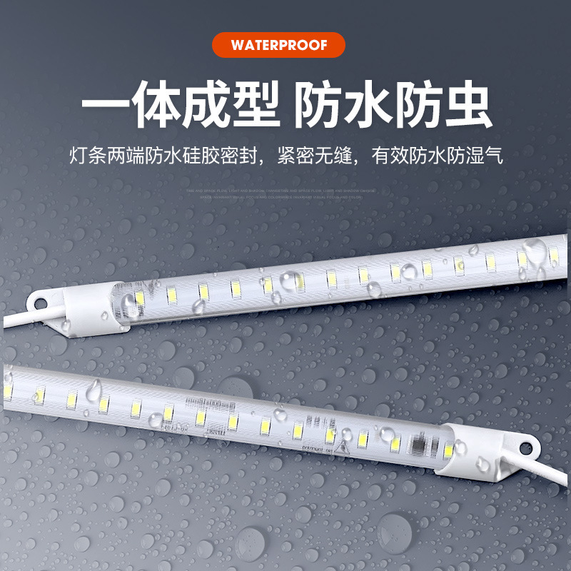220v alta luz anticongelante LED refrigerador exhibición impermeable niebla refrigerador iluminación frutas tienda refrigerador luz