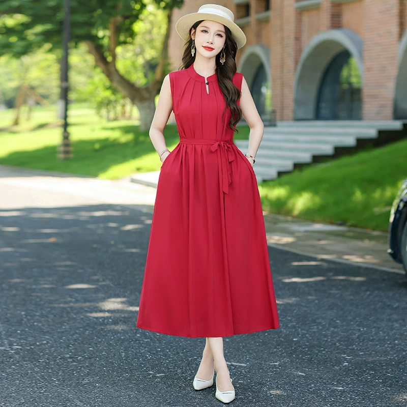 Длинная юбка до щиколотки 2025, новая богемная однотонная хлопковая шелковая юбка большого размера для отпуска и пляжа, супер