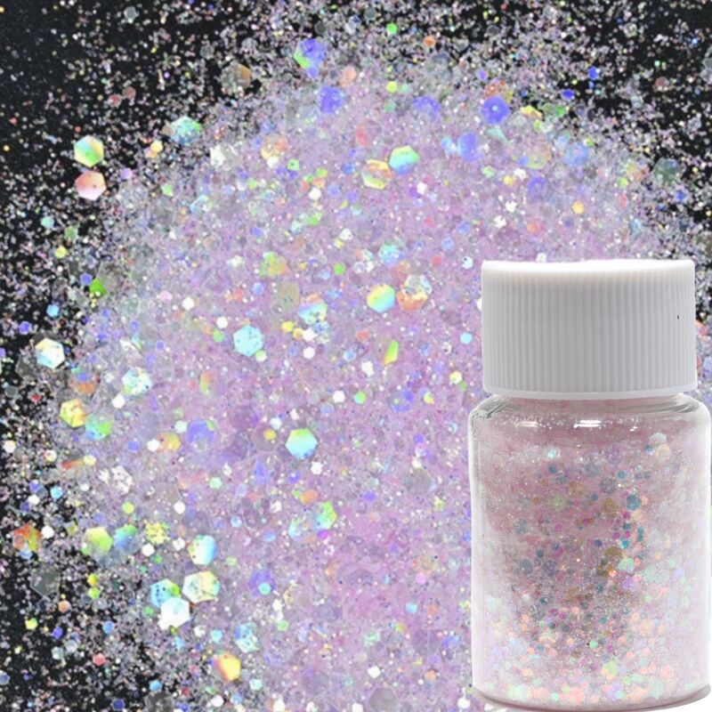 Cross-Border Manicure Sequins DIY Glitter Powder Slime Handmade Crafts Materials Ice Transparent Glitter Sheets