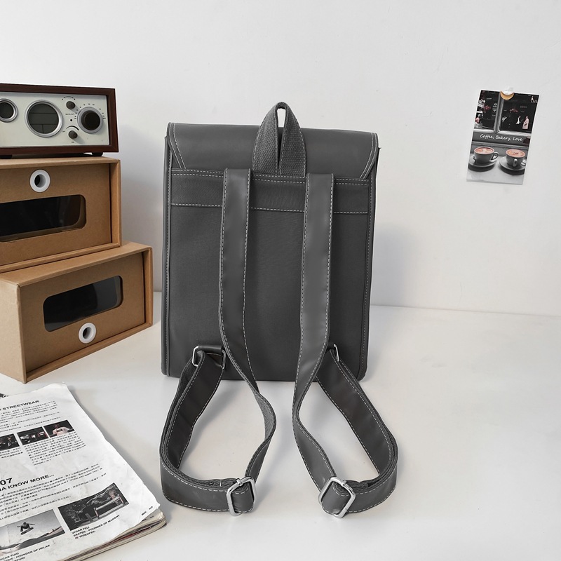 2022 nuevo estilo cuero suave antirrobo estudiante de secundaria mochila moda simple casual computadora mochila escolar al por mayor