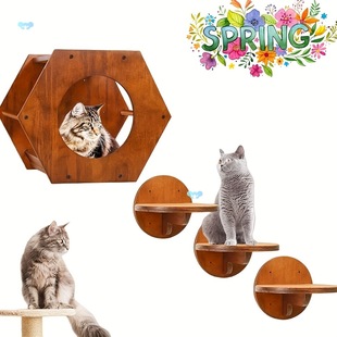 Cat Wall Furniture Cat Wall Shelves Fit Cat up to 15Lbs 1