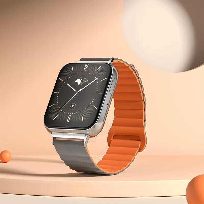 마그네틱 루프 스트랩-그레이 오렌지-오포 watch1 41mm