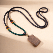 印度正区老山檀虎皮纹黑肉461无事牌和田玉且末糖文玩钥匙扣项链