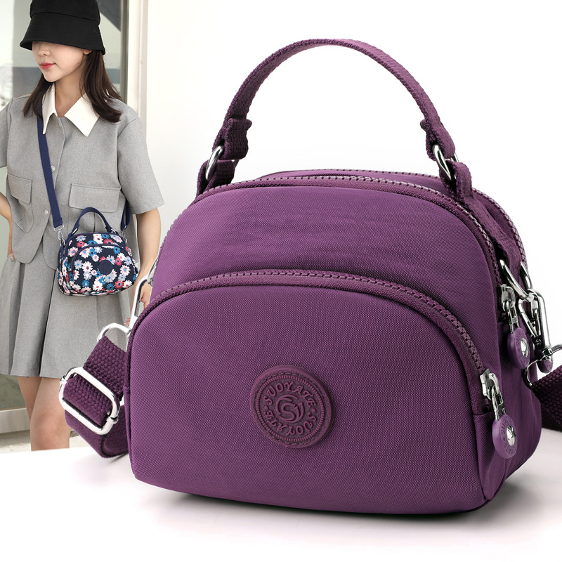 크로스 보더 여성 가방 새로운 옥스포드 천 숄더백 유행 심플 경량 크로스바디 백 대용량 동전 지갑 핸드백