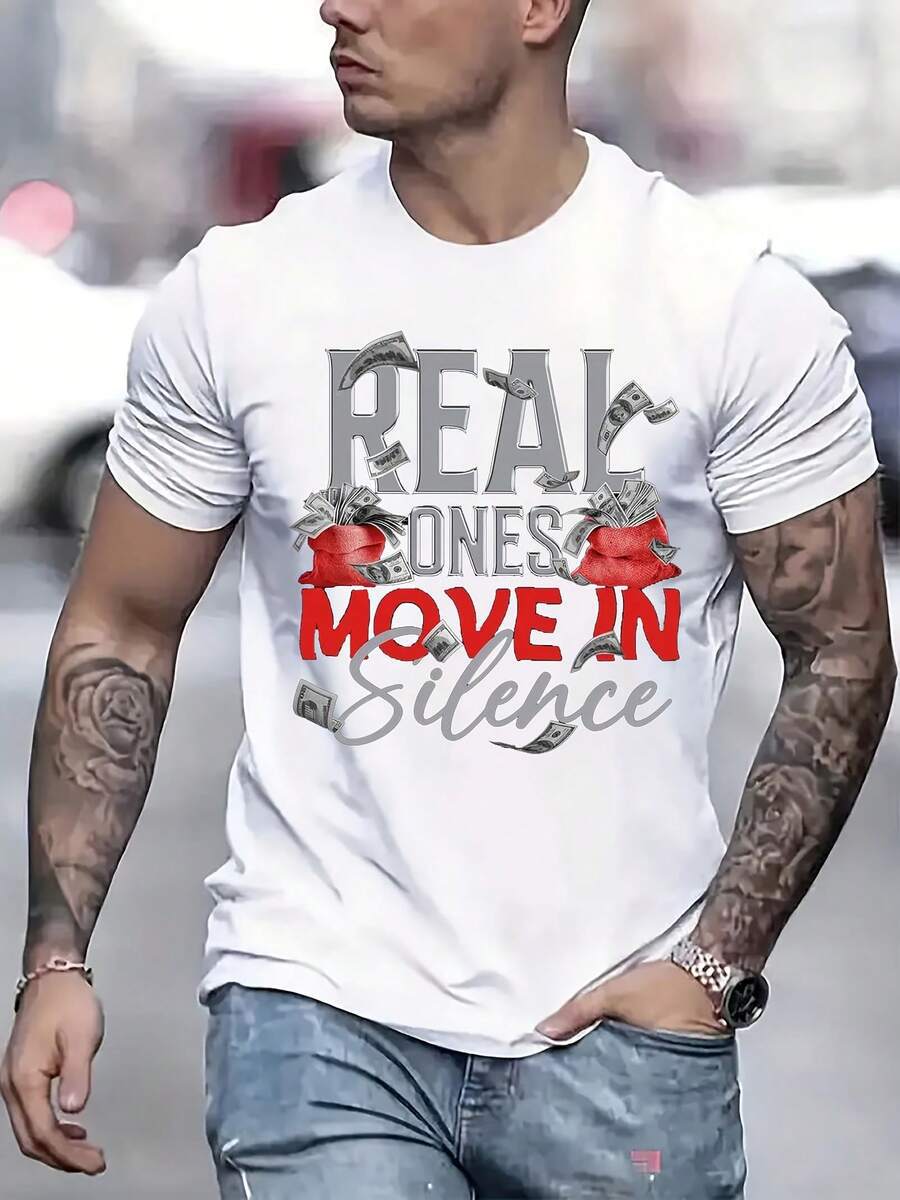 Pure Cotton Men's Skull Bandage Pattern Top Fun "Real Bones Moving" Design for Casual Wear_viptrois.com