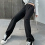 高腰直筒显瘦新款女裤子