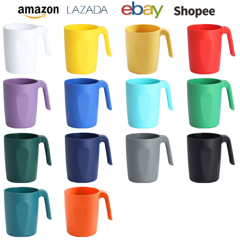 Amazon трансграничная пластиковая ручка, чашка 1 коробка, нелегко сломать для семейного детей, пикника, кемпинга, стиля
