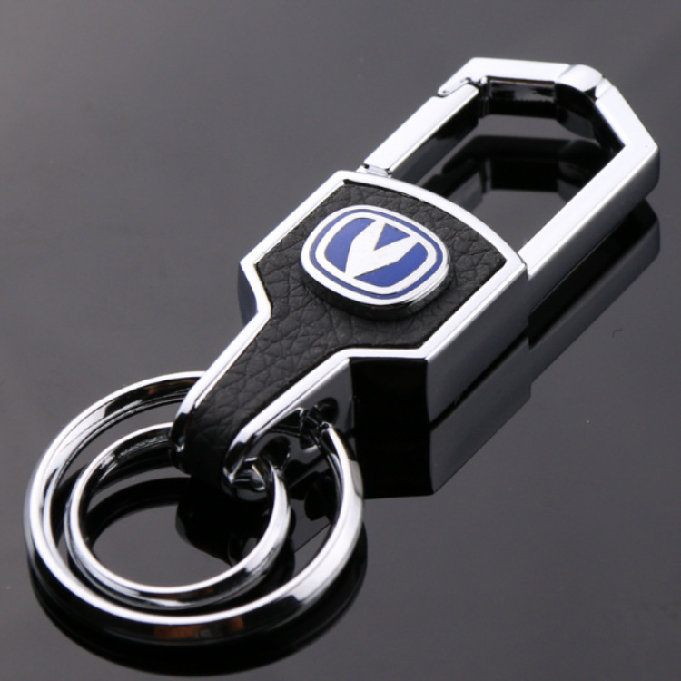 Car Keychain Pendant Creative Gift Car Key Ring Car Key Chain Wholesale Metal Crafts Leather Buckle