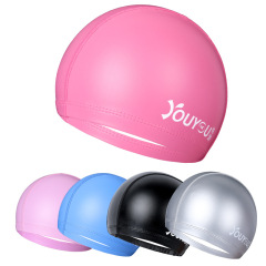 Professional Waterproof Ear Protecting Swim Cap for Long Hair, Non-Tightening, Stylish Swim Cap for Men and Women
