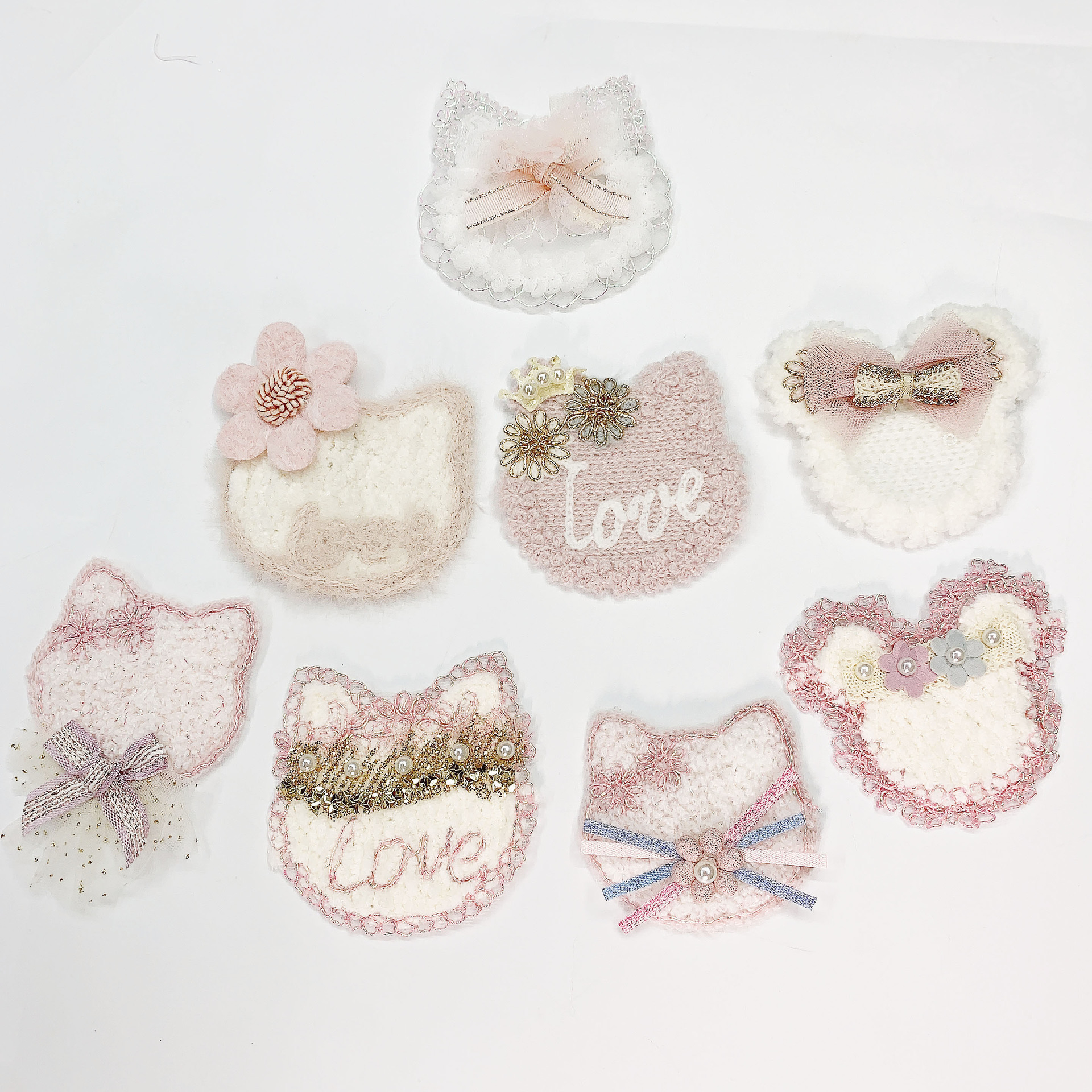 好物韩风小香创艺3D胸花梦马凯蒂猫立体DIY刺绣服饰头饰品朵花