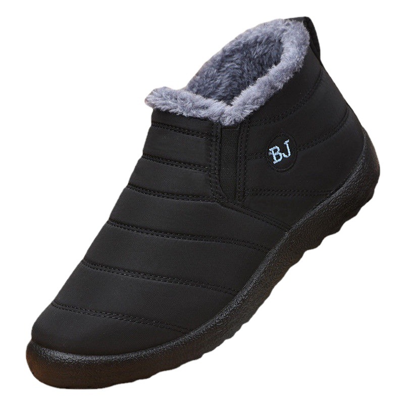 Invierno nuevas botas de nieve mujer caliente zapatos forrados de lana para los zapatos de algodón ancianos transfronterizos de comercio exterior de lana forrado zapatos de mujer