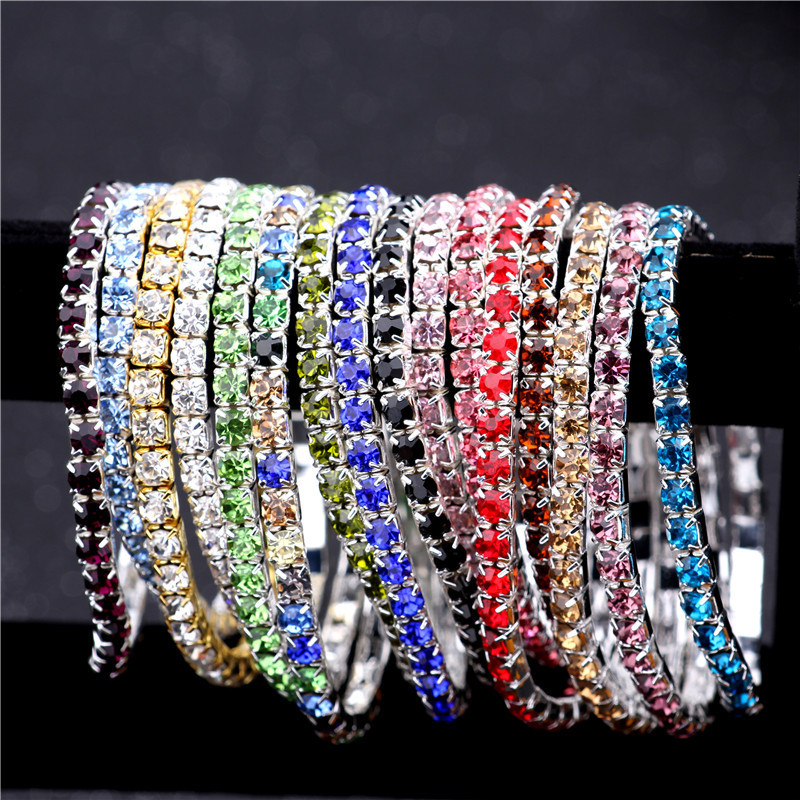 Simple Style Geometric Crystal Rhinestone Gem Bracelets display picture 23