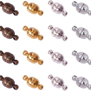 Cross-border hot 5MM round magnetic converter jewelry buckle DIY bracelet necklace connection buckle jewelry magnet buckle