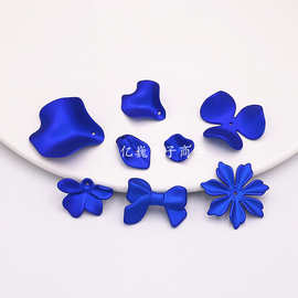 亚克力珠光宝蓝色郁金香百合蝴蝶兰马蹄莲花瓣车载耳饰发饰配件