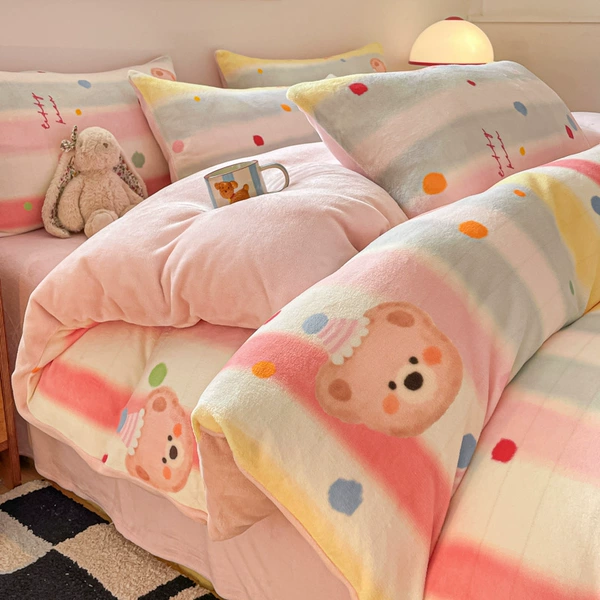 Rainbow Bear [High weight milk fleece, double warmth]