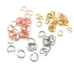 人気のステンレス鋼開閉リング O 字型ジャンプリングアクセサリーペンダントネックレス接続リングオープンリング DIY ジュエリーアクセサリー